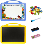 Доска для рисования двухсторон., набор русских букв, маркер, в ассорт., пакет K1713-3