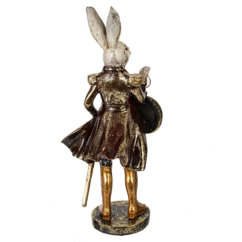 GAEM Фигурка декоративная "Кролик" с часами (LR44x1), L13,5 W11 H30,5 см