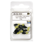 Мормышка "Столбик" с коронкой + подвеска (3.5мм, 1гр)