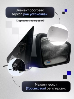 Зеркала Гранта Калина 1, 2 Датсун Механика Обогрев