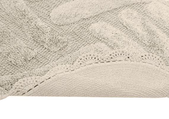 NANCY (беж) Набор ков. для ванной кружевной 60х100 и 50х70