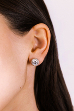 Серьги - пусеты "DIVA" с цирконием