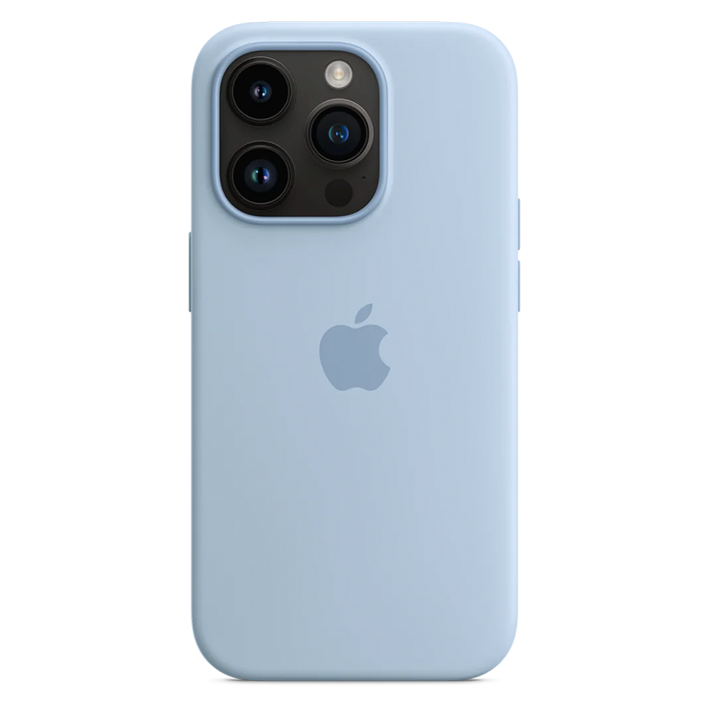 Силиконовый чехол с поддержкой MagSafe Apple Silicone Case для iPhone 14 Pro, Sky (Чистое небо)