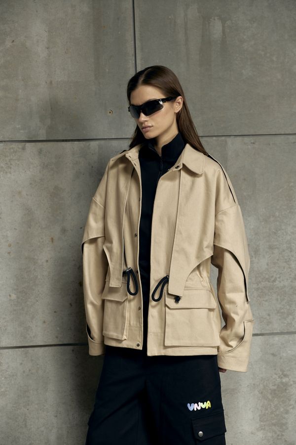 Куртка Konvas Бежевая - фото 1
