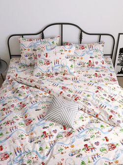 Наволочка комплект 2шт Сказка "Лондон беж" 40х60 см, перкаль