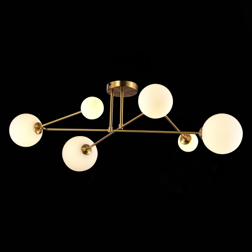 SLE2211-302-06 Светильник потолочный Латунь/Белый G9 6*5W