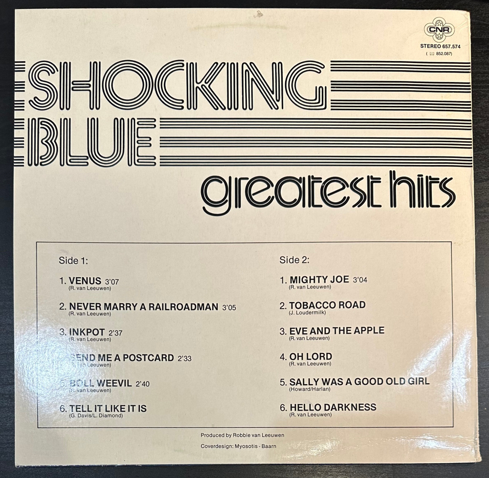 Shocking Blue- Greatest Hits (Голландия 1980г.)