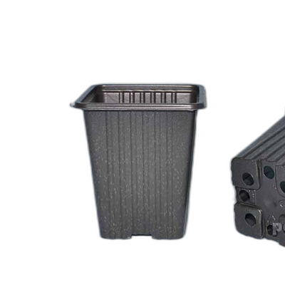 Горшок для рассады квадратный 07*07*08 черный