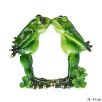 Статуэтка Поцелуй лягушек символом трансформации, оберег семейного очага 11 см