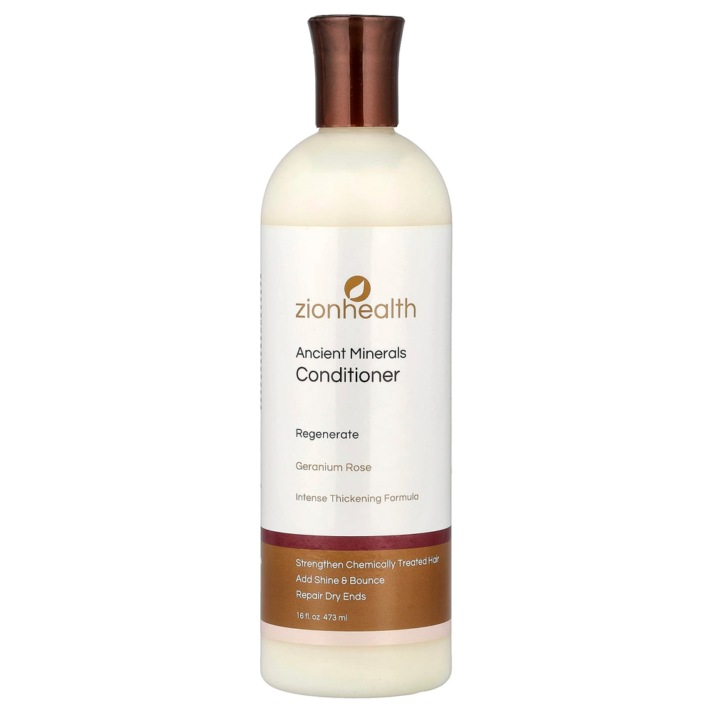 Zion Health, Ancient Minerals, кондиционер, герань и роза, 473 мл (16 жидк. унц.)