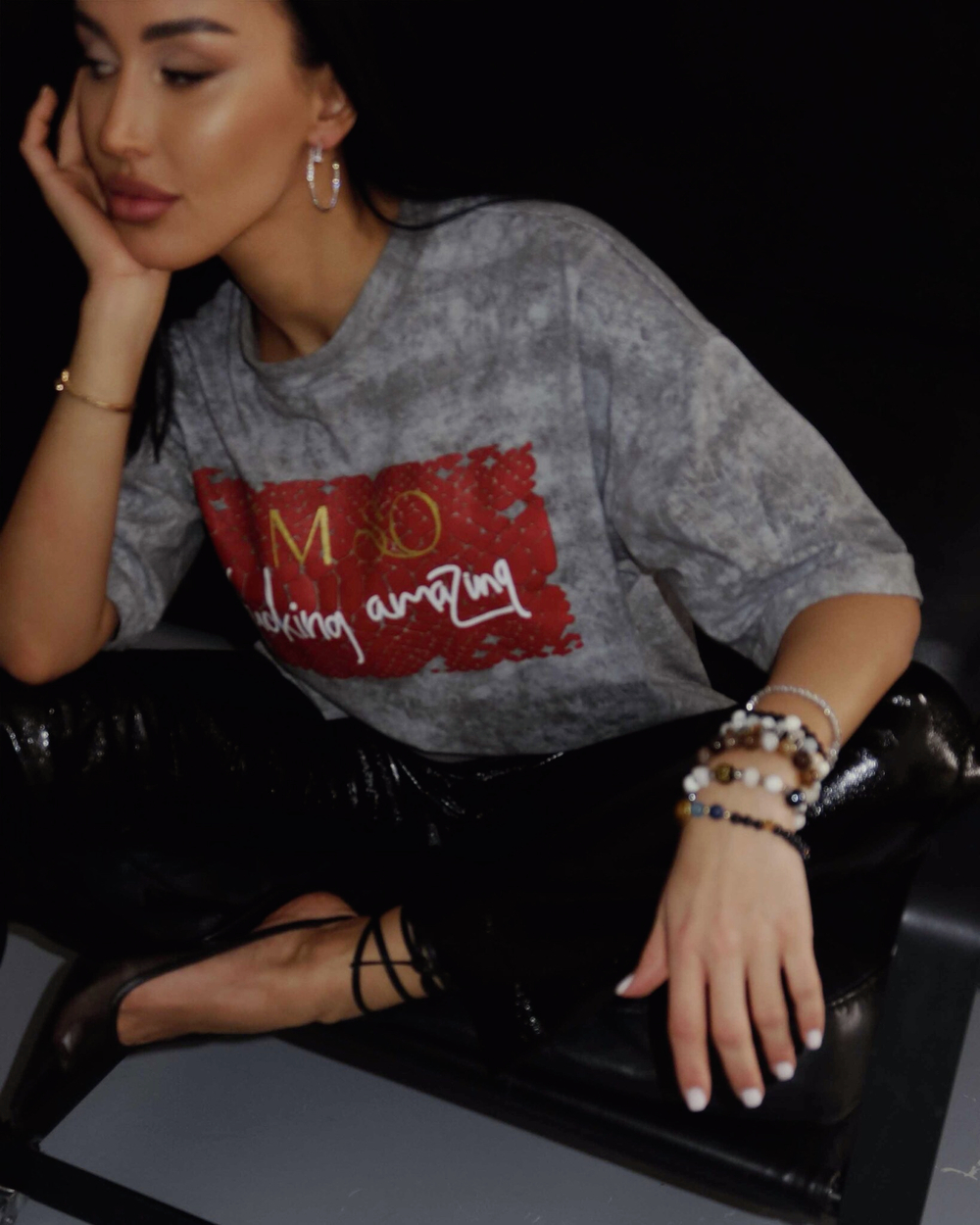 Футболка "SEXY" серая