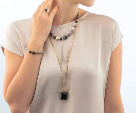 Колье Coeur de Lion Black-Gold 1201/10-1316
