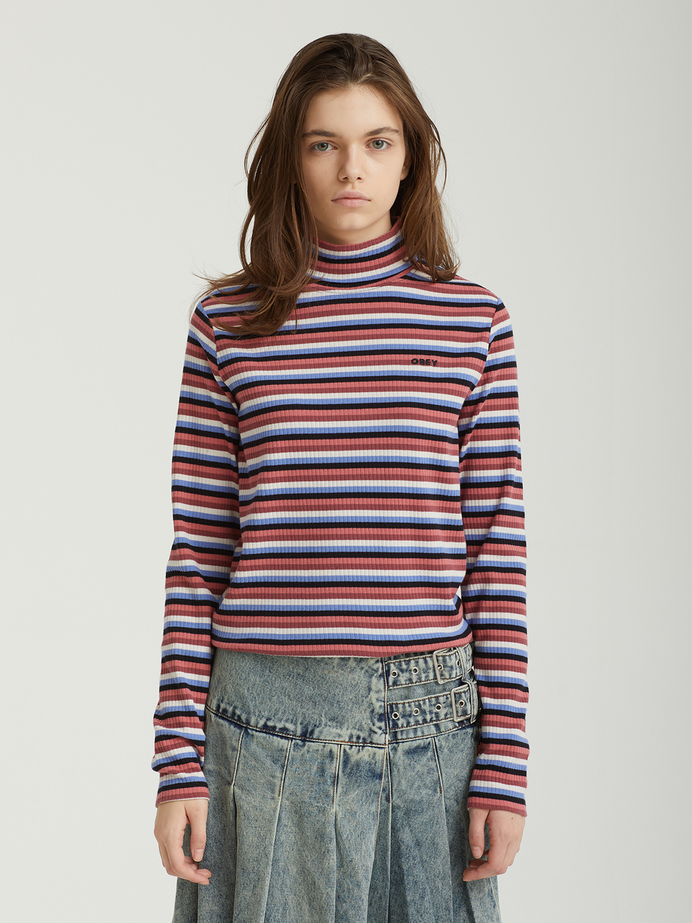Женская Водолазка Quince Stripe Turtleneck