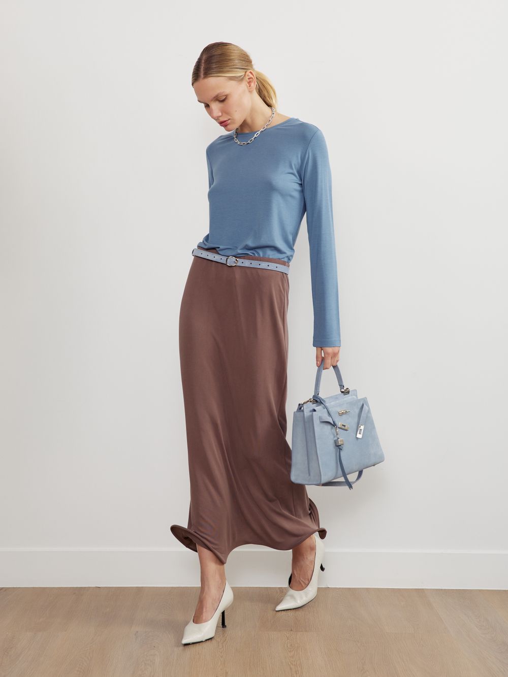 БРЕЛОК «CHARM» 01 ЗАМША ГОЛУБОЙ