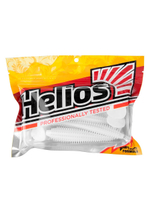 Виброхвост Helios Shaggy 5,12"/13 см Black & White 5шт. (HS-18-023)