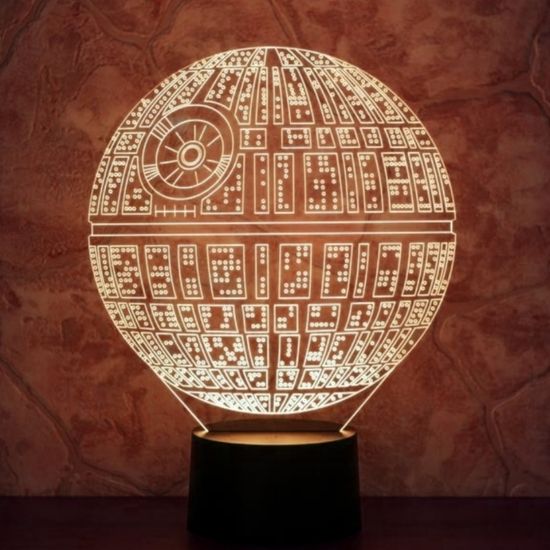 3D лампа Звёздные войны. Звезда Смерти