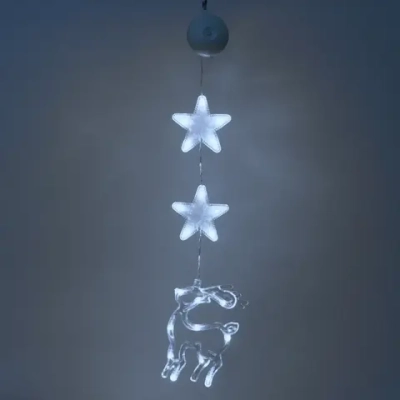 Фигура светодиодная «Олень» 11.5*17 см (батарейки 3 ААА), 1 реж, Белый