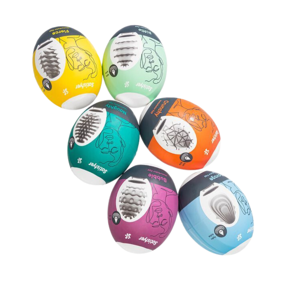 Яйцо мастурбатор Satisfyer Egg Single, рельеф Savage