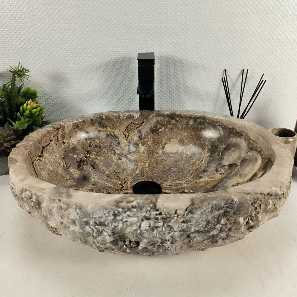 Раковина из оникса Erozy Grey EO-64614 54*44*16 0183