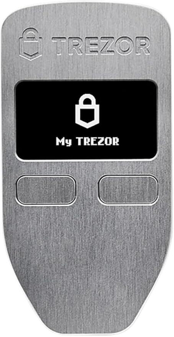 Trezor Model One — Limited Aluminum Edition Оригинальный аппаратный криптокошелек. Безопасность Bitcoin, хранение и управление тысячами монет и токенов. Быстрая и простая настройка (металлик)