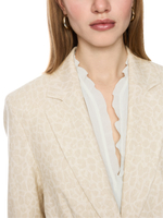 Блейзер из вискозы и льна