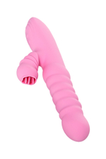 Вибратор JOS Lixy, с функцией Up&Down, силикон, розовый, 23 см
