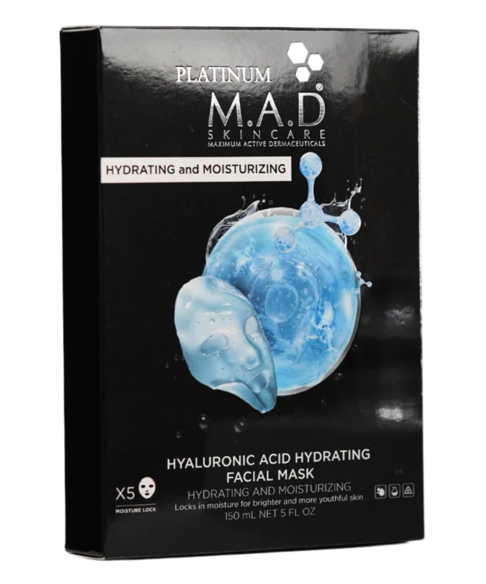 M.A.D. Platinum Hyaluronic Acid Hydrating Facial Mask | Восстанавливающая маска-саше «Платинум»