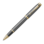 Ручка роллер Parker IM Premium Grey Core GT (2213778) F черн. черн. подар.кор.