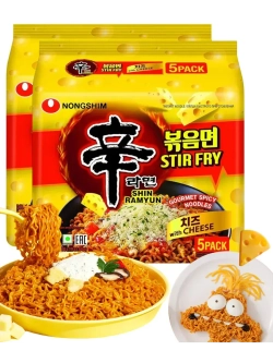 Лапша жареная с сыром Shin Ramyun Stir Fry 136 г * 10 шт