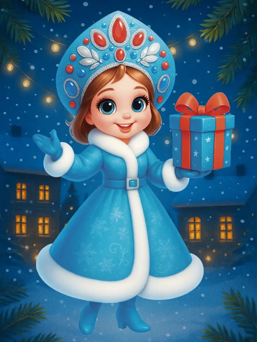 Наклейки новогодние