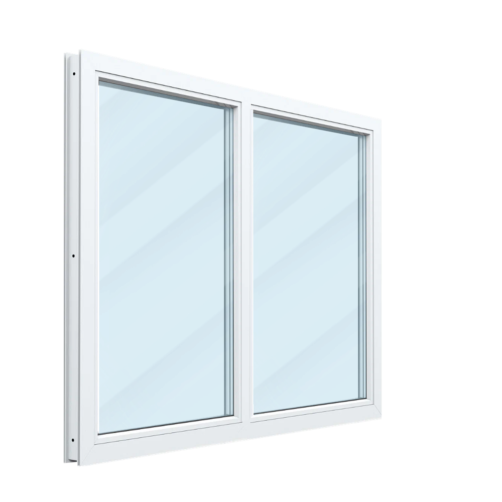 Пластиковое окно двухстворчатое 70 мм 5 камер 3 стекла