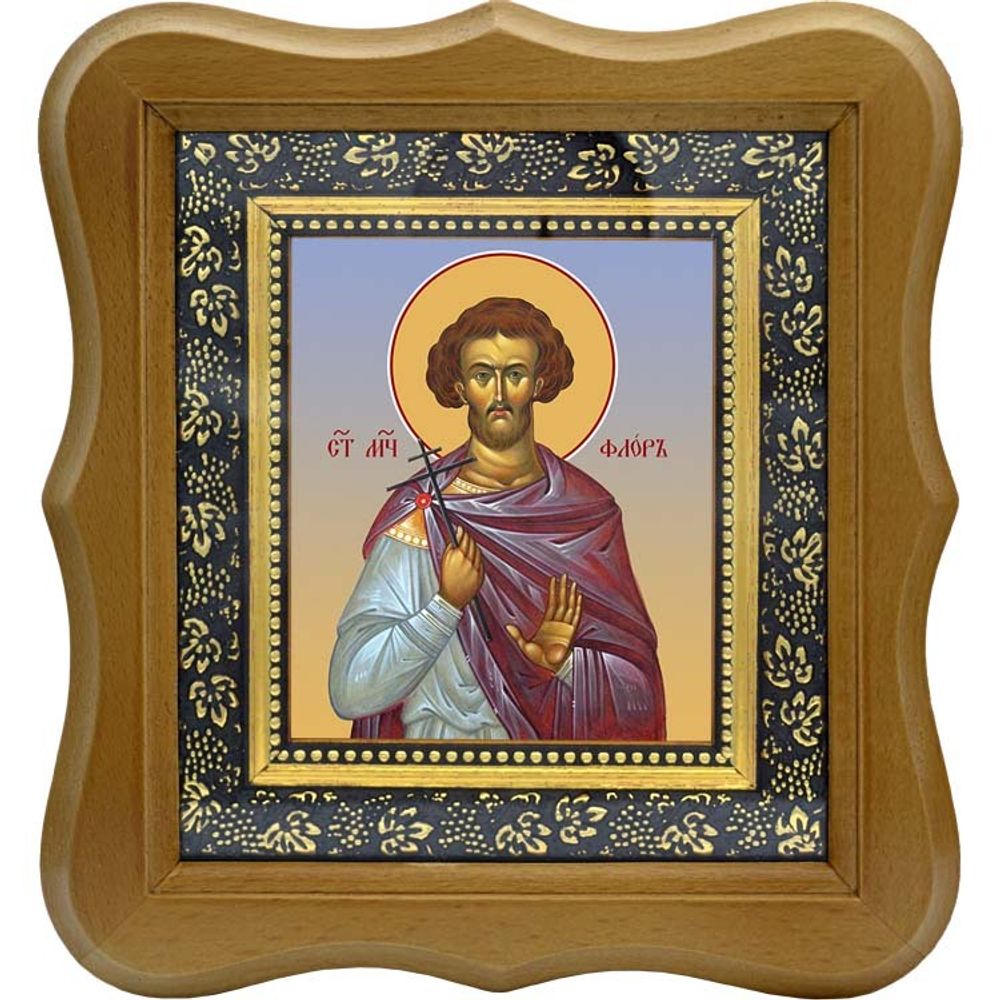 Флор Иллирийский мученик. Икона на холсте.