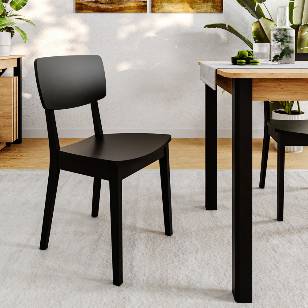 Стул деревянный DAFNA 2, черное дерево