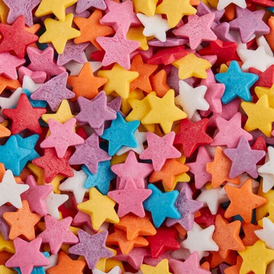 Посыпка кондитерская декоративная "Звезды разноцветные", Россия