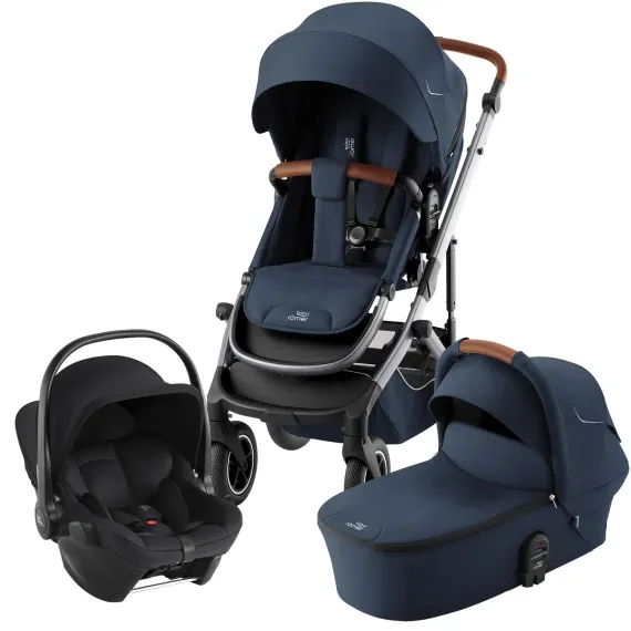 Коляска 3 в 1 Britax Roemer Smile 5Z Night Blue + Baby Safe Core Space Black