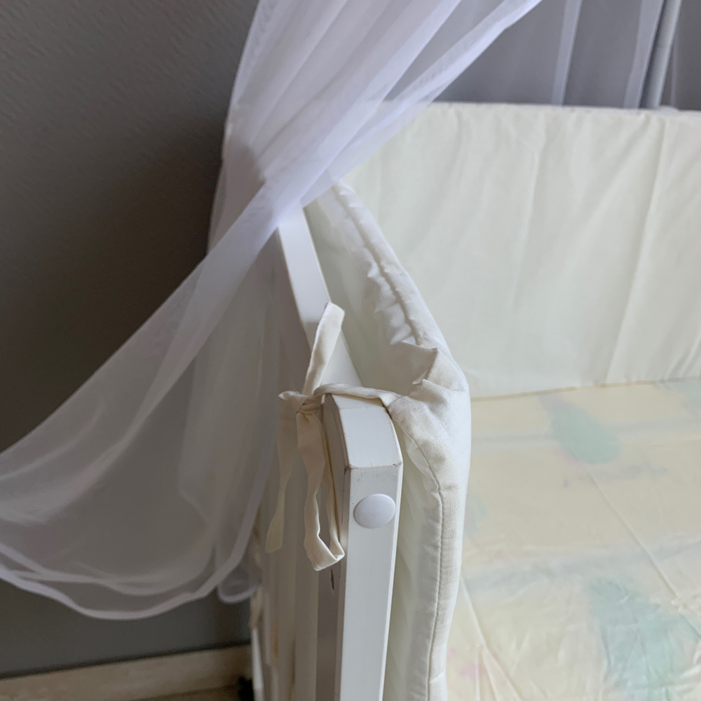 Комплект в кроватку 7-ми предметный "Нежность" (бежевый цвет), поплин