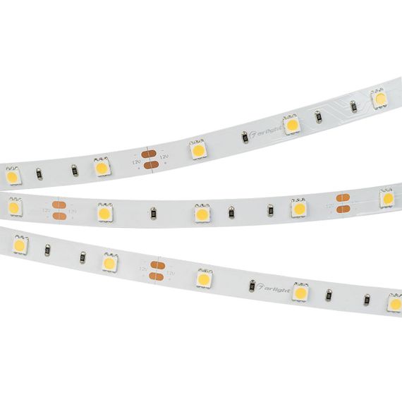 Светодиодная лента Arlight 7,2W/m 30Led/m 5060SMD холодный белый 5M RT-B30-10mm 12V White6000 010595(2)
