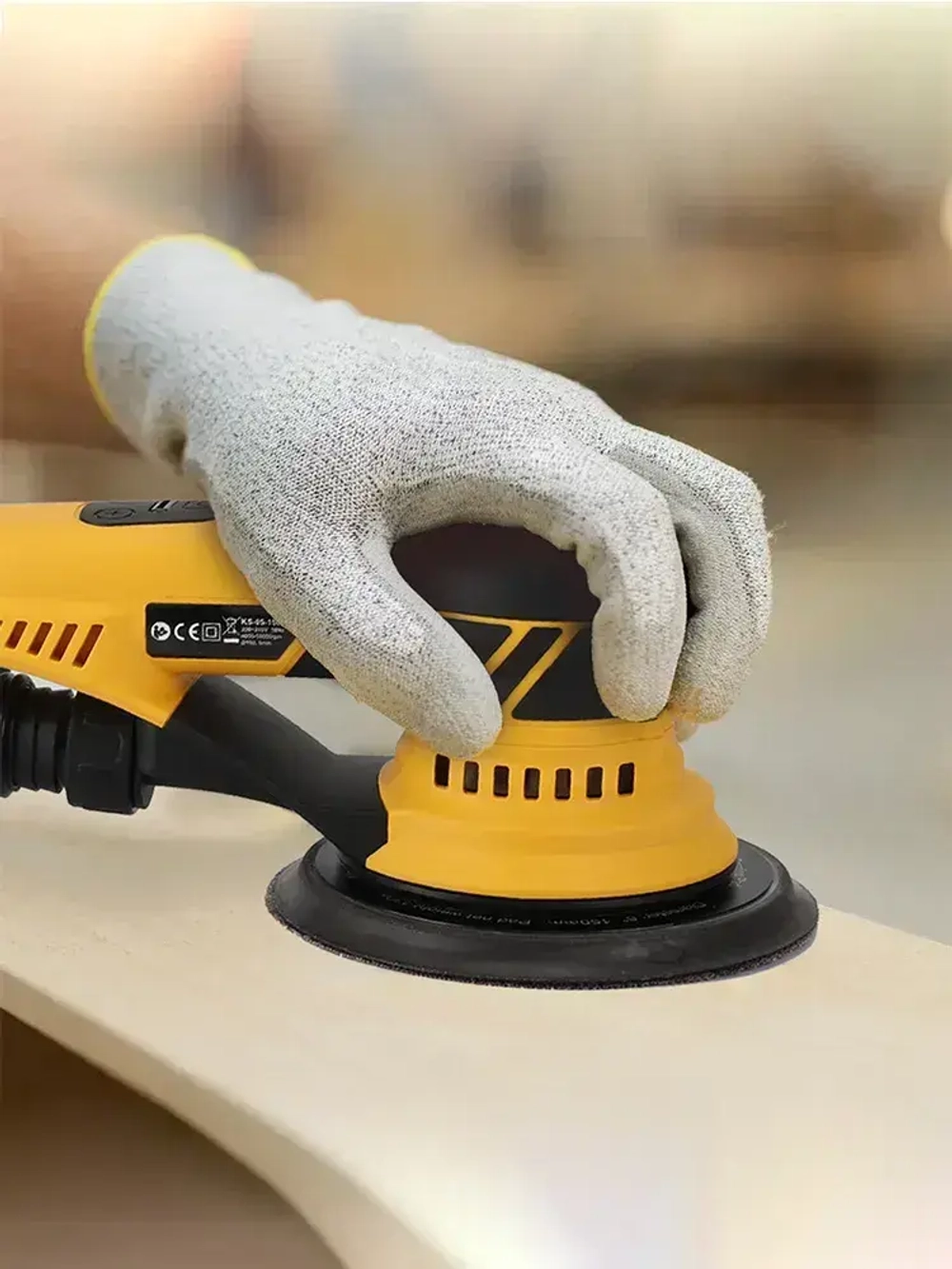 HYVST ks-05-150-2.5(ход 2.5мм) новейший стиль подключаемый многофункциональный Электрическая эксцентриковая бесщеточная шлифмашинка