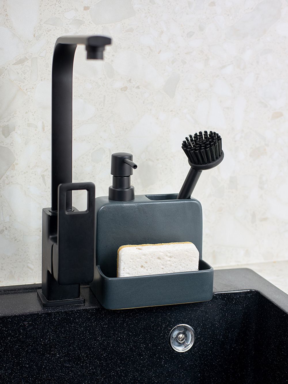 Набор губок для посуды из целлюлозы и кокосового волокна Eco Sponge, белые, 6 шт.