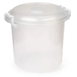 Контейнер 10л круглый, с ручками, прозрачный