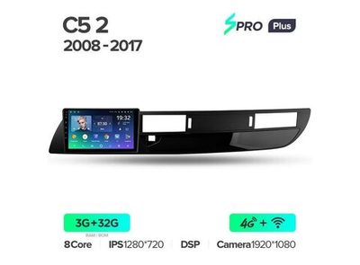 Магнитола Teyes SPRO Plus 3-32 Citroen C5 2 2008 — 2017 9.0"