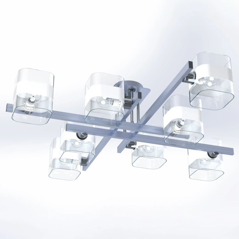 Citilux Вирта CL139280 Люстра потолочная Алюминий