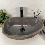 Каменная раковина из речного камня RS-04891 (54*35*15) 0857 из натурального камня