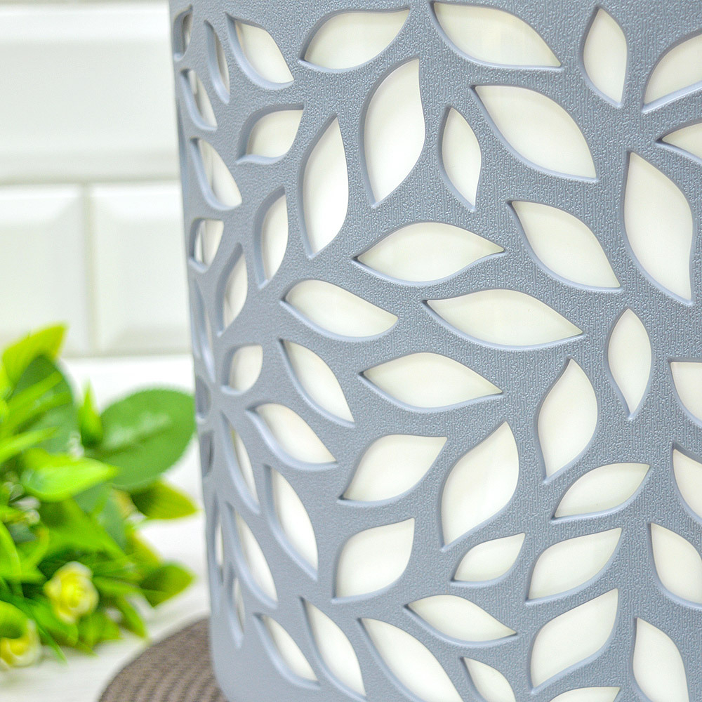 Кашпо Leaves 8л, серый/белый