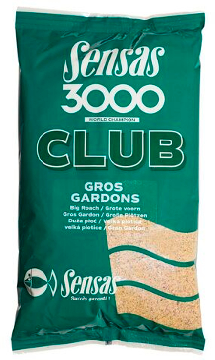 Прикормка Sensas 3000 Club GROS GARDONS 1кг