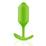 Анальная пробка для ношения цвета лайм 12,7см b-Vibe Snug Plug 3 BV-009-LME