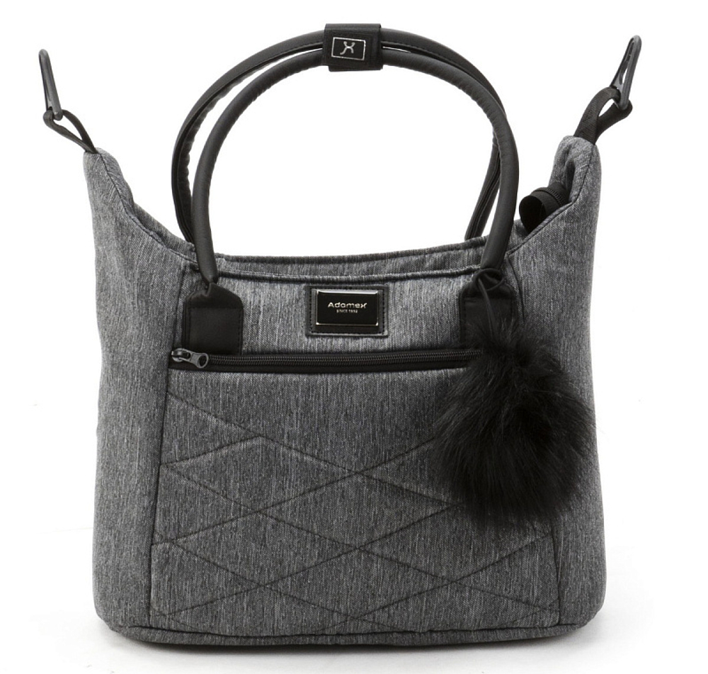 Детская коляска Adamex Quantum 2 в 1 Q-TK06 TIP (Т.СЕРЫЙ)