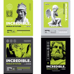 Тетрадь А5 48л. клетка "Невероятный мир" (BG)