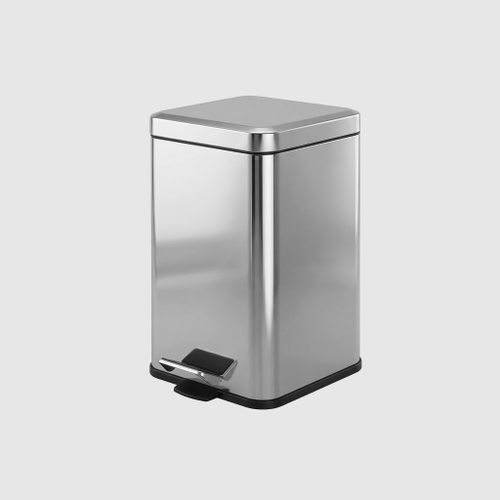 Ведро для мусора с педалью 6 л. нерж. сталь NOFER 09111.06.B глянцевый
