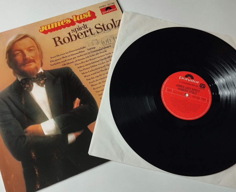 Винтажная виниловая пластинка LP Джеймс Ласт James Last Spielt Robert Stolz (Germany 1977)